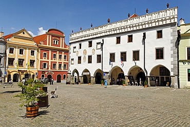 Historic old town of Cesky Krumlov, Bohemia, Czech Republic