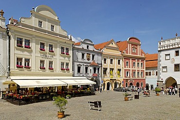 Historic old town of Cesky Krumlov, Bohemia, Czech Republic