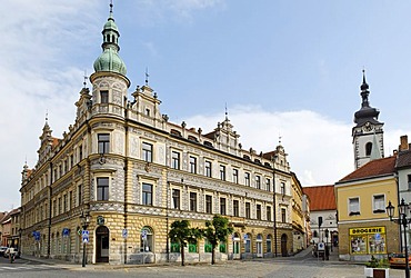 Historic old town of Pisek, Bohemia, Czech Republic