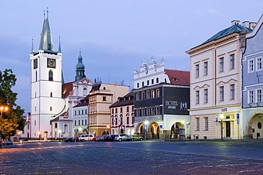 Historic old town of Litomerice on the Labe, Elbe, north Bohemia, Czech Republik