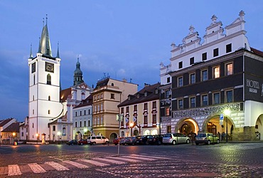 Historic old town of Litomerice on the Labe, Elbe, north Bohemia, Czech Republik