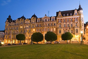 Hotel at health resort Marianske Lazne, Marienbad, West Bohemia, Czech Republik