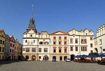 Historic old town of Pardubice on the Labe, Elbe, east Bohemia, Czech Republik