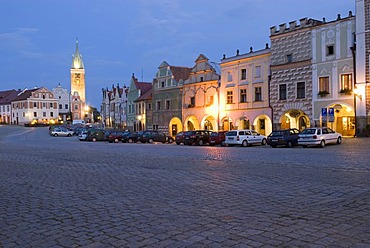 Historic old town of Telc, Unesco World Heritage Site, South Moravia, Czech Republic