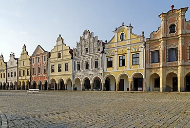 Historic old town of Telc, Unesco World Heritage Site, South Moravia, Czech Republic