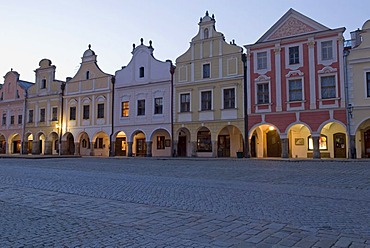 Historic old town of Telc, Unesco World Heritage Site, South Moravia, Czech Republic