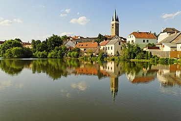 Historic old town of Telc, Unesco World Heritage Site, South Moravia, Czech Republic