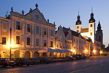 Historic old town of Telc, Unesco World Heritage Site, South Moravia, Czech Republic