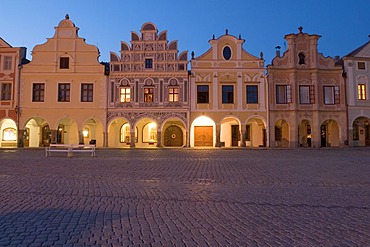 Historic old town of Telc, Unesco World Heritage Site, South Moravia, Czech Republic