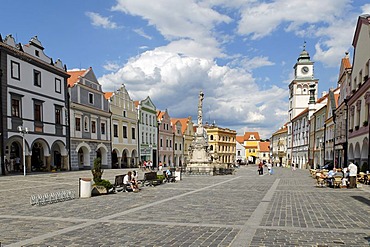 Historic old town of Trebon, Wittingau, South Bohemia, Czech Republic