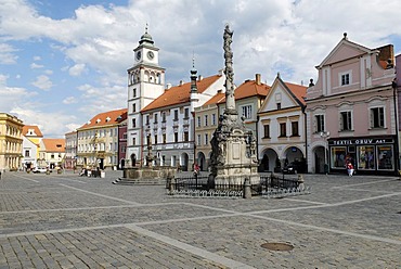 Historic old town of Trebon, Wittingau, South Bohemia, Czech Republic