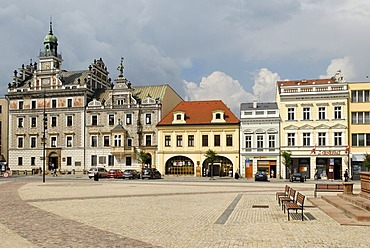 Historic old town of Kolin on the Labe, Elbe, river, central Bohemia, Czech Republic