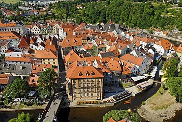 Historic old town of Cesky Krumlov, south Bohemia, Czech Republic