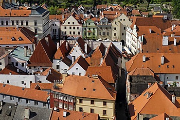 Historic old town of Cesky Krumlov, south Bohemia, Czech Republic