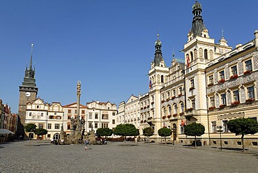 Historic old town of Pardubice, Bohemia, Czech Republik