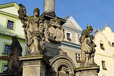 Historic old town of Cesky Krumlov, South Bohemia, Czech Republic