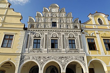 Historic old town of Telc, Unesco World Heritage Site, Moravia, Czech Republic