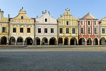 Historic old town of Telc, Unesco World Heritage Site, Moravia, Czech Republic