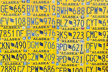 Licence plate from Alaska, USA