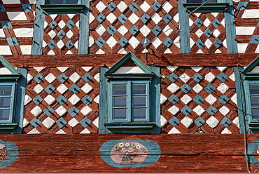 Traditional farmhouse at Doubrava, Egerland, west Bohemia, Czech Republic