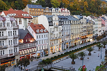 Historic old town of Karlsbad, Carlsbad, Karlovy Vary, west Bohemia, Czech republic