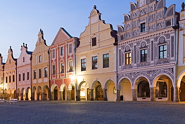 Historic old town of Telc, Unesco World Heritage Site, south Moravia, Czech Republic