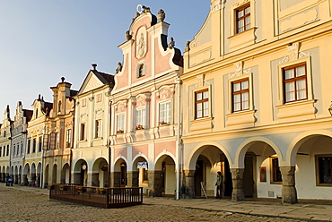 Historic old town of Telc, Unesco World Heritage Site, south Moravia, Czech Republic