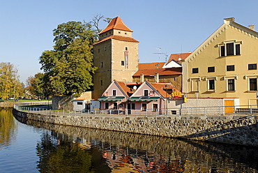 Historic old town of Ceske Budejovice, Budweis, Budvar, south Bohemia, Czech Republic