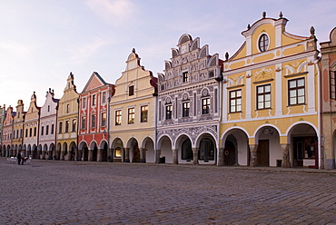 Historic old town of Telc, Unesco World Heritage Site, south Moravia, Czech Republic