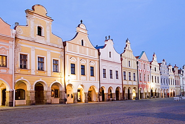 Historic old town of Telc, Unesco World Heritage Site, south Moravia, Czech Republic