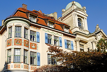 Historic villa at Schwabing, Munich, Bavaria, Germany