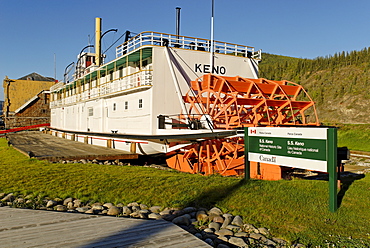 Historic paddlewheeler Keno, Dawson City, Yukon, Canada