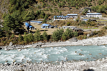 Phakding Sherpa village, Dudh Koshi valley, Sagarmatha National Park, Khumbu, Nepal