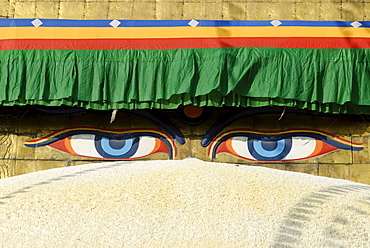 Buddhist stupa of Bodhnath (Boudha), Kathmandu, Nepal