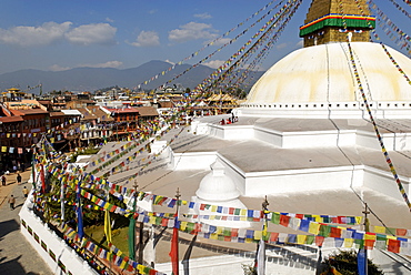 Buddhist stupa of Bodhnath (Boudha), Kathmandu, Nepal