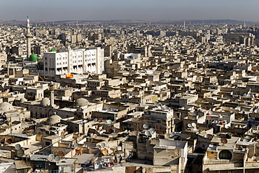 View from the citadelle over Aleppo, Syria