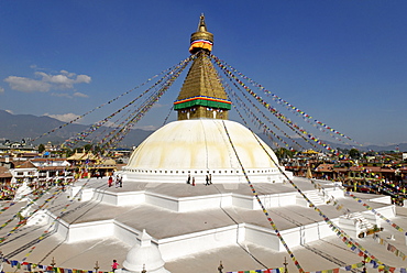 Buddhist stupa of Bodhnath (Boudha), Kathmandu, Nepal