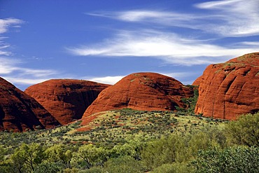 Rockformation Olgas (Kata Tjuta), Outback, Northern Territory, Australia ***RESTRICTION: Usage: travel catalogue, Industry: Travel and Tourism, Territories: Switzerland, Duration: 1 year, Start date: March 2011, End date: April 2012***