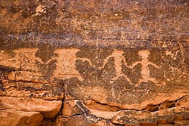 Anasazi petroglyphs, Valley of Fire State Park, Nevada, USA