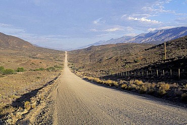 Road gravel road in South Africa