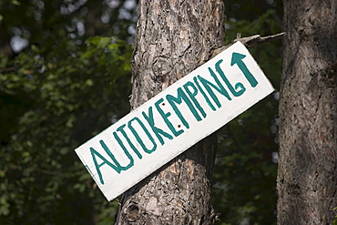 Sign Autokemping (Autocamping), Slovakia