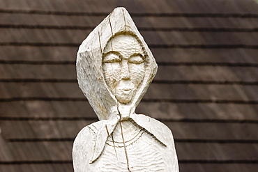 Wooden figure, Vlkolinec, Slovakia