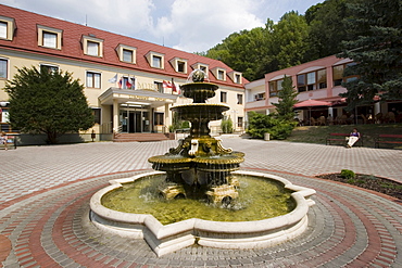 Spa hotel and fountain, Bojnice, Slovakia