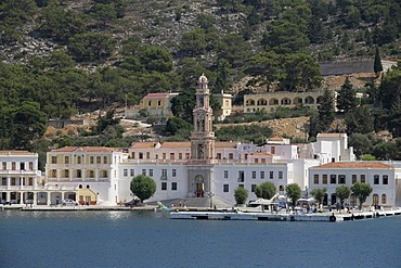 Monastery Panormitis on the Isle of Symi near Rhodes, Greece, Europe