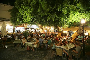 Tavern in the City of Rhodes, Greece, Europe