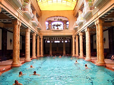 Swimming pool of the Gellert therapeutic bath, Budapest, Hungary