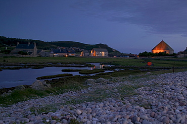 Evening mood , fishing village, Normandy, France