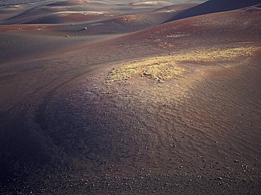 Landscape-structures, volcanic landscape, Montanas del Fuego, Parque Nacional de Timanfaya, Lanzarote, Canary Islands, Spain, Europe