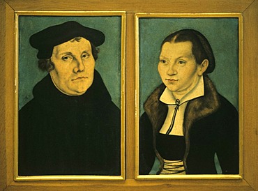 Martin Luther and Katherine von Bora portrayed by Lucas Cranach the elder