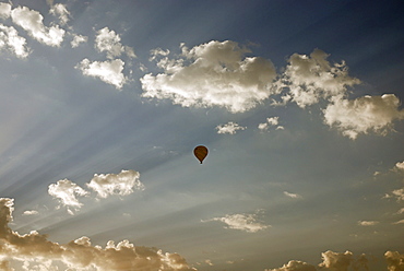 Hot-air balloon, sunrise, Cappadocia, Turkey, Asia